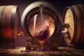 Making wine process, ficticious, background, generative ai