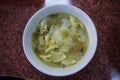 Makino Bamboo shoot soup. Royalty Free Stock Photo