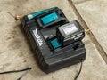 Makita Logo on the Battery Charger DC18R