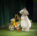 Makka pakka on stage during in the night garden show Royalty Free Stock Photo