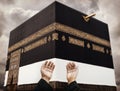 Makkah Kaaba Hajj Muslims, praying Royalty Free Stock Photo