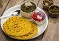 Makki di roti - sarson ka saag Royalty Free Stock Photo