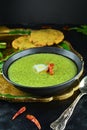 Makki Ki Roti with Sarson Ka Saag Royalty Free Stock Photo