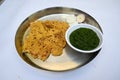 Makki Ki Roti and Sarson Ka Sag. Royalty Free Stock Photo