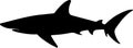 mako shark Black Silhouette Generative Ai