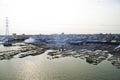 Makoko fishing slums in Lagos Royalty Free Stock Photo