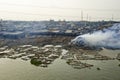 Makoko fishing slums in Lagos Royalty Free Stock Photo