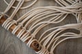 Macrame tapestry in the making Royalty Free Stock Photo