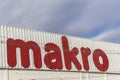 Makro sign at branch. Makro is an international brand of Warehouse clubs