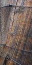 Makro wood of a railroad tie Royalty Free Stock Photo