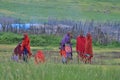 Makuyuni, Tanzania, February 09, 2016: People of Maasai tribe