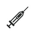 Syringe, injection icon vector, filled flat sign, solid pictogram Royalty Free Stock Photo