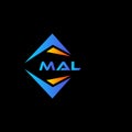 MAL abstract technology logo design on Black background. MAL creative initials letter logo concept