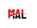 MAL Letter Initial Logo Design