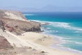 Mal Nombre beach on the south east coast of Fuerteventura Royalty Free Stock Photo