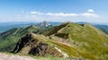 Mala Fatra mountain range in Slovakia from Chleb hill Royalty Free Stock Photo