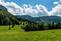 Mala Fatra mountains from Vrchpodziar above Stefanova village in Slovakia Royalty Free Stock Photo