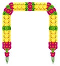 Mala indian traditional Ugadi garland flower petal beads wedding decoration