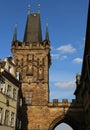 Mala Strana Bridge Tower in Prague Czech Republic serves as the entrance to MalaStrana from Charles Bridge