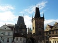 Prague" Mala Strana city gate 