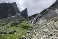 Mala studena dolina hiking trail in High Tatras, summer touristic season, wild nature, touristic trail