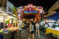 The night market on Friday,Saturday and Sunday is the best part of the Jonker Street, it sells Royalty Free Stock Photo