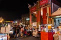 The night market on Friday,Saturday and Sunday is the best part of the Jonker Street, it sells Royalty Free Stock Photo