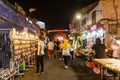 The night market on Friday,Saturday and Sunday is the best part of the Jonker Street, it sells Royalty Free Stock Photo