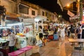 The night market on Friday,Saturday and Sunday is the best part of the Jonker Street Royalty Free Stock Photo