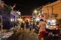 The night market on Friday,Saturday and Sunday is the best part of the Jonker Street Royalty Free Stock Photo