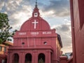 MALACCA, MALAYSIA - FEB 29: Malacca Christ Church at Dutch Squar Royalty Free Stock Photo