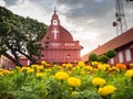 MALACCA, MALAYSIA - FEB 29: Malacca Christ Church at Dutch Squar Royalty Free Stock Photo