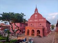 Malacca,Malaysia - June 24 2019: Scenic view of the Christ Church Malacca and Dutch Square,people can seen exploring around the it Royalty Free Stock Photo