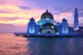 Malacca Straits Mosque Royalty Free Stock Photo