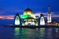 Malacca Straits Mosque Royalty Free Stock Photo