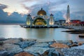 Malacca Straits Mosque, Malaysia Royalty Free Stock Photo