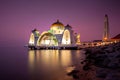 Malacca Straits Mosque Masjid Selat Melaka,