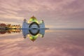 Malacca Straits Mosque Masjid Selat Melaka is a mosque located on Malacca Island near Malacca Town in Malacca state, Malaysia Royalty Free Stock Photo