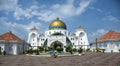 Malacca Straits Mosque, Melaka, Malaysia Royalty Free Stock Photo