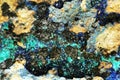 malachite and azurite mineral