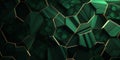 Malachite Crystal Creative Abstract Geometric Texture.