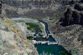 Fish ladder lower malad diversion dam Malad River, Malad Gorge, Hagerman, Idaho horizontal Royalty Free Stock Photo