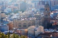 Malaga Cathedral and cityspace Royalty Free Stock Photo