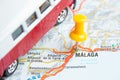 Malaga Van travel Royalty Free Stock Photo