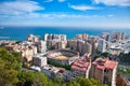 Malaga city panoramic view, Andalusia, Spain Royalty Free Stock Photo