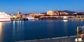 Malaga from port in morning time. Spain Royalty Free Stock Photo