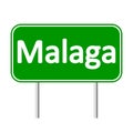 Malaga road sign.