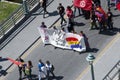 Malaga (Spain), 14 April 2013: Demonstrations against Monarchy in the II Republic Anniversary