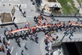 Malaga (Spain), 14 April 2013: Demonstrations against Monarchy in the II Republic Anniversary