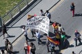 Malaga (Spain), 14 April 2013: Demonstrations against Monarchy in the II Republic Anniversary